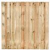 Gardenlux grenen scherm Bois 21 planks/15mm RVS geschroefd 180x180cm afbeelding  bij Reinier Looij
