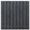 Gardenlux grenen scherm 19 planks/15mm zwart gespoten 180x180cm Tucson afbeelding  bij Reinier Looij