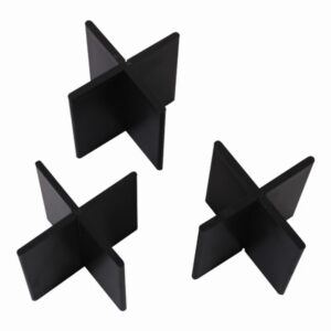 Voegkruis herbruikbaar zwart 3mm 50x55mm (50st.) afbeelding  bij Reinier Looij