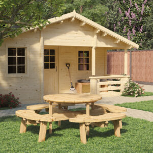 Picknicktafel rond afbeelding 1