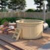 Hottub met externe aluminium kachel