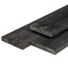 Steigerplank Midden-Europees vuren zwart gespoten 2.9x19.0x500cm