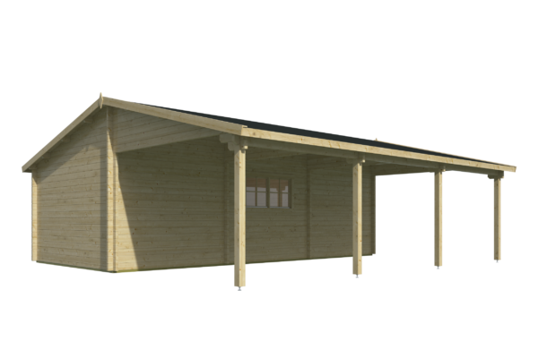 Garage-carport Berggren | 58mm | onbehandeld