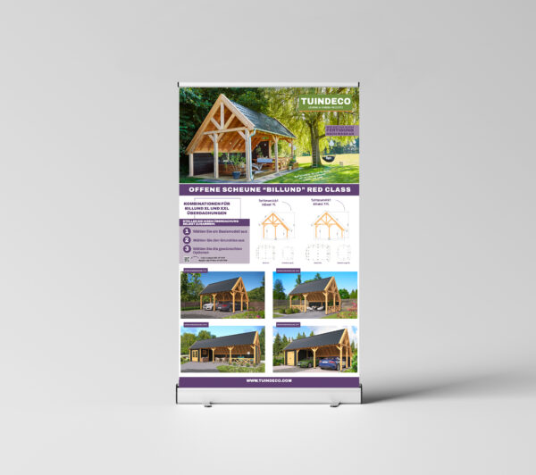 Roll-up banner Billund (Duitstalig)