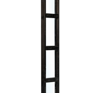 Wandmodule modern zwart 45x224cm