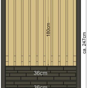 Berton sleufpaal Reest gecoat hoekmodel 316