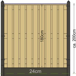 Berton paal Schelde antraciet gecoat tussenmodel 277