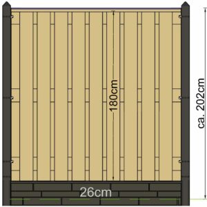 Berton paal Schelde antraciet eindmodel 277