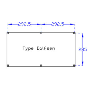 DHZ Plat dak Dalfsen zwart