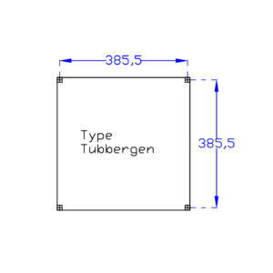 DHZ Plat Zadeldak Tubbergen zwart