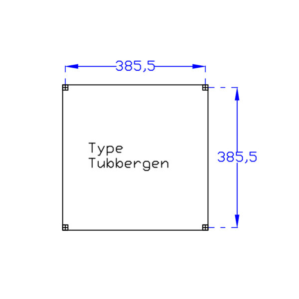 DHZ Plat Zadeldak Tubbergen zwart