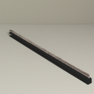 Tochtborstel enkel Tochtborstel L=265cm zwart