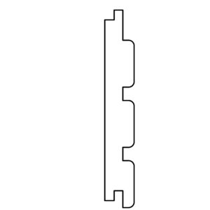 Thermoline Ayous triple rhombus profiel geschaafd 2.1x14.5x215cm