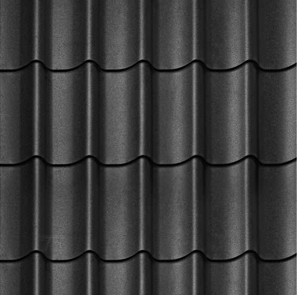 Dakpanprofielplaten mat zwart Hamar L Type 1 - 4