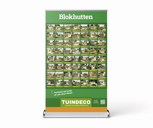 Roll-up banner blokhutten (Nederlandstalig)