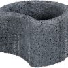 Moonflor Ø35x20cm zwart
