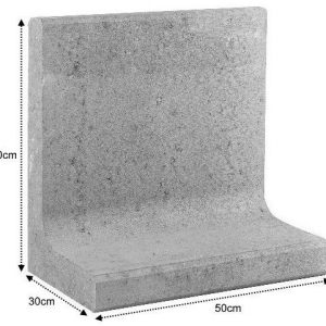 L-Element 50x30x50cm grijs