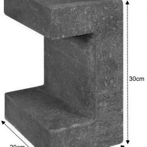 U-Element 15x20x30cm zwart