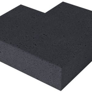 Schellevis Oud Hollandse traptrede massief hoek buiten 60-60x40x20cm carbon