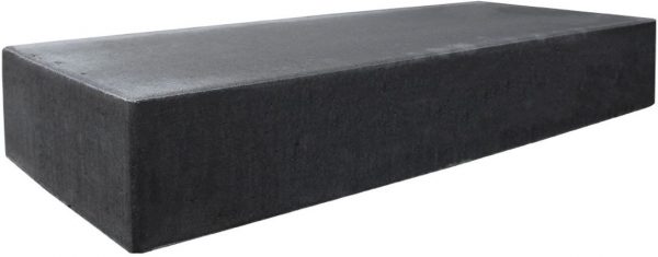 Traptrede massief 100x40x18cm zwart