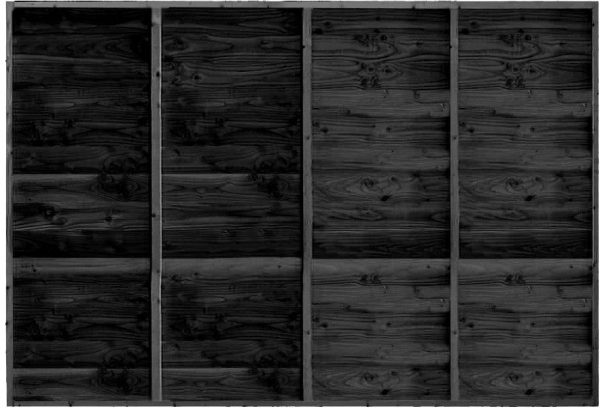 Wand B enkelzijdig rabat zwart 224x228